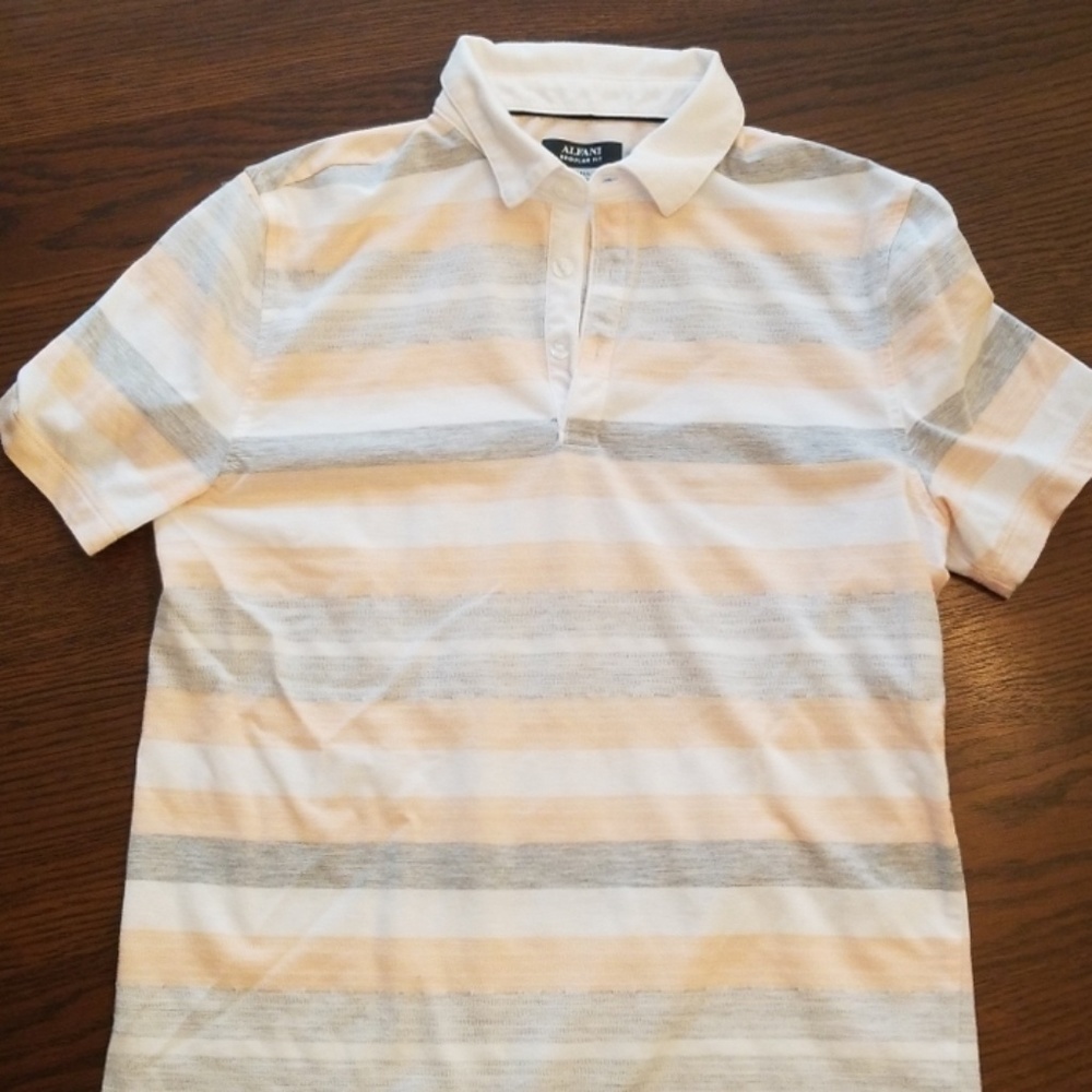Alfani Striped Polo